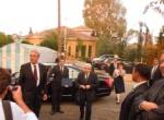 HE President D. Christofias arrives with his wife